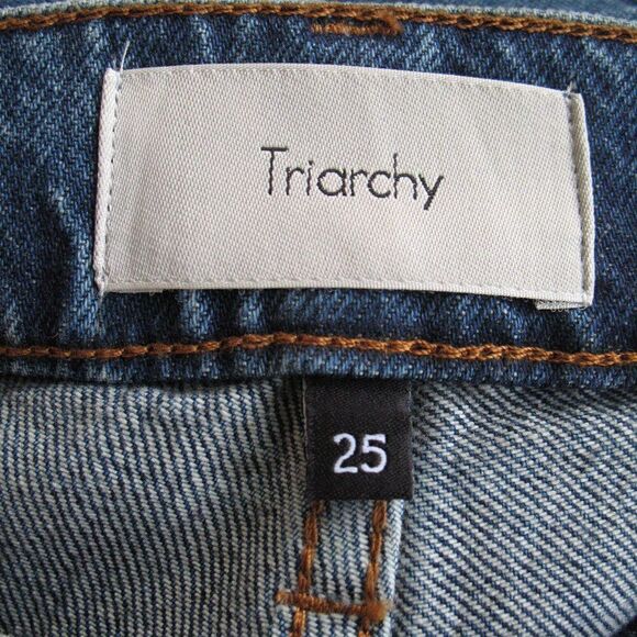 NWT Triarchy Medium Wash High Rise Boyfriend Jeans - Picture 8 of 9